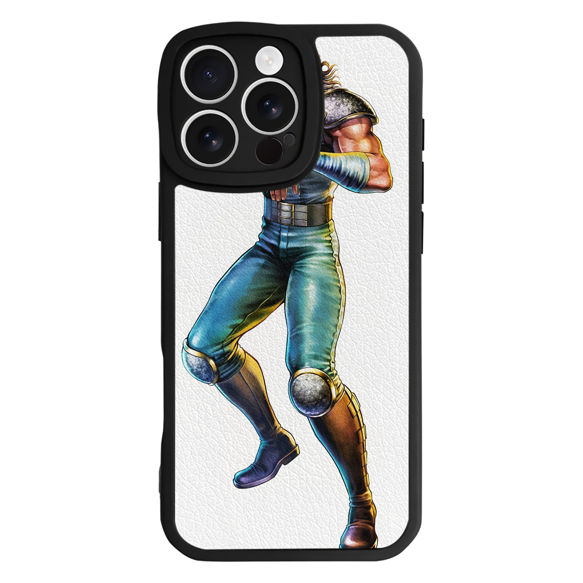（画像用） 北斗の拳 Fist of the North Star 【iPhone 16シリーズ対応】シリコンスマホケース（レザー調） 材質：シリコン